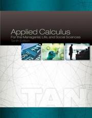 Applied Calculus for the Managerial, Life, and Social Sciences