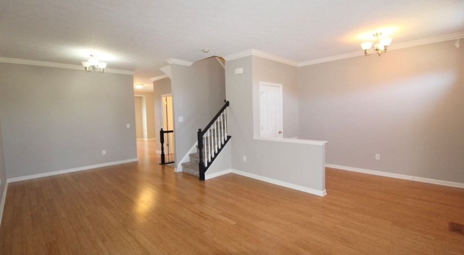Upscale townhome  with attached garage for rent in the Townes at Bluestone! 