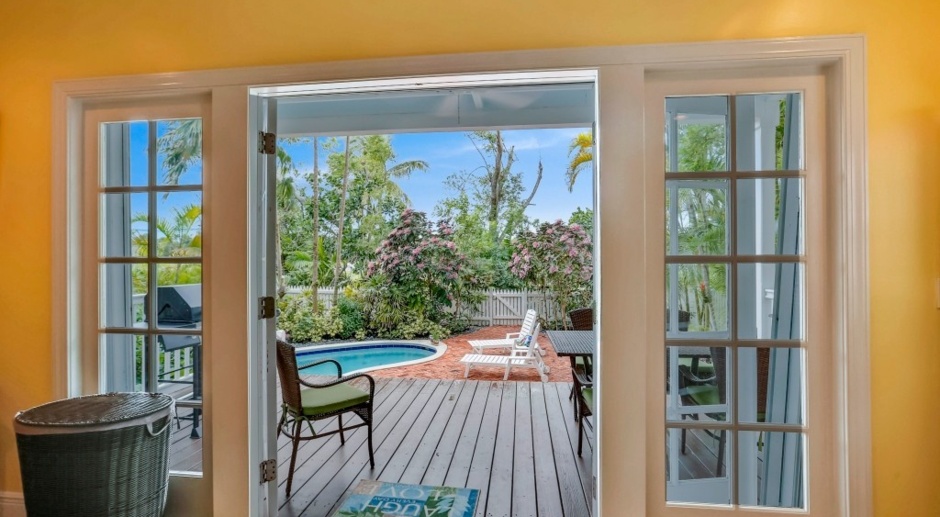 7 MONTH RENTAL! Beautifully Furnished 3 Bed 2.5 Bath Home in the Sanctuary of the Key West Golf Community