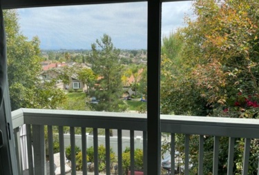 Master bedroom with beautiful views in Laguna Hills