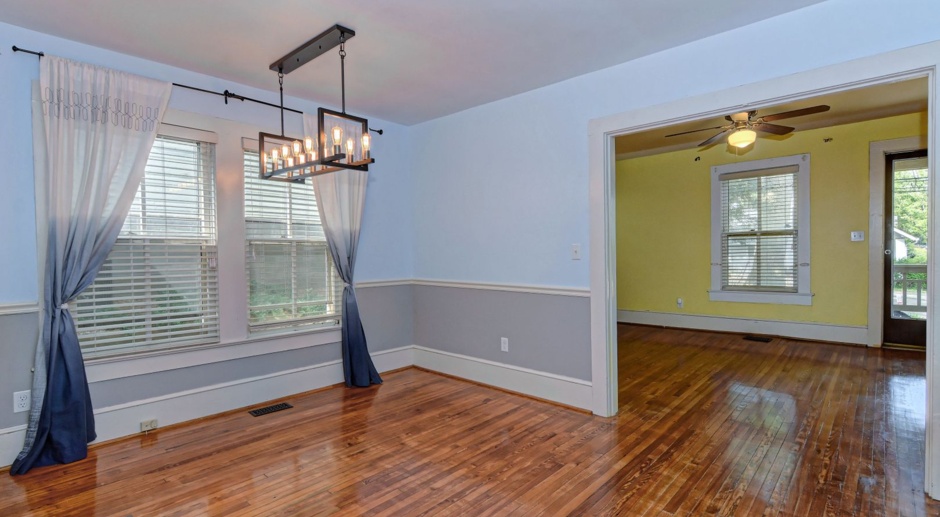 Charming Home in Historic Dilworth Home, 2BR/2BA w/Front Porch