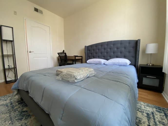 Shared and Private Luxury Master Bedroom in DTLA (near FIDM, USC, Sci-Arc, LA Trade School, and Koreatown - 2 full size beds in one room) 