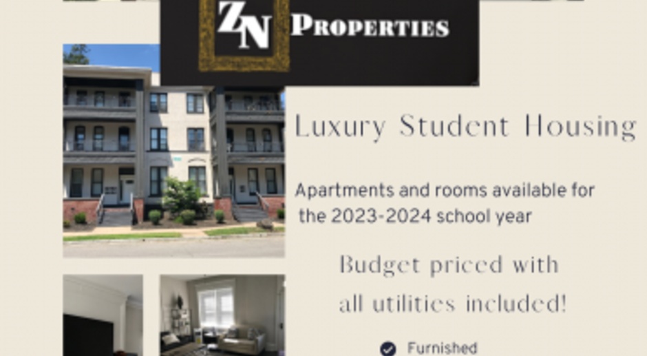 BORDERING Wilkes + Kings   ALL INCLUSIVE STUDENT APARTMENTS ..1+2+3+4 BR Mansion style  Wilkes U (walk to class)  Kings 2 min. ..Check out the West River Loft Apartments for groups up to 4