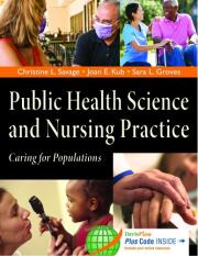 Public Health Science and Nursing Practice: Caring for Populations