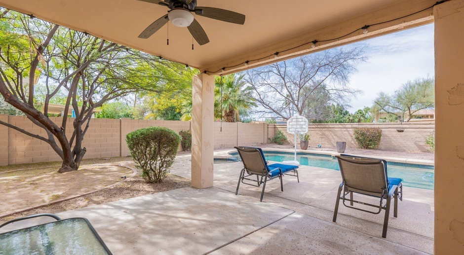 Luxurious and Spacious 5 Bed/3.5 Bath w/Pool in Desirable Scottsdale Location