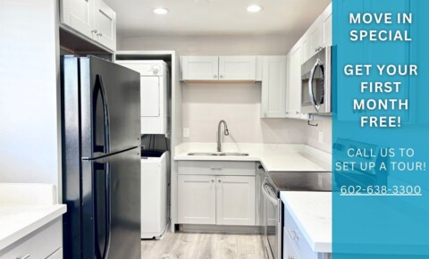 Apartments Near ASU West Campus *MOVE IN SPECIAL - PRIVATE BACKYARD* Gorgeously Renovated 2 Bed 1 Bath in The Biltmore! In Unit Washer/ Dryer! Gorgeous Garden Style Apartment Home Community! for Arizona State University at the West Campus Students in Glendale, AZ