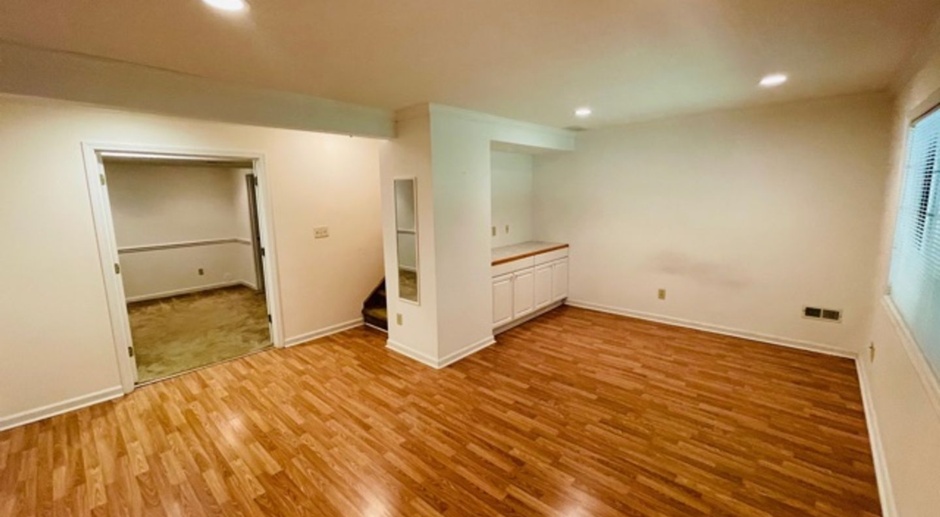 2BR, 2.5BA with basement townhouse