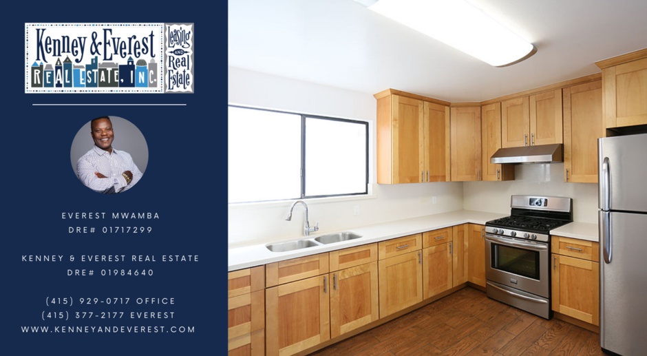  OPEN HOUSE: Tuesday(3/19)6:40pm-7pm Top Full Floor 3BR/1.5BA flat in Central Richmond,1 car parking included,Shared Yard/Laundry (718 26th Avenue)
